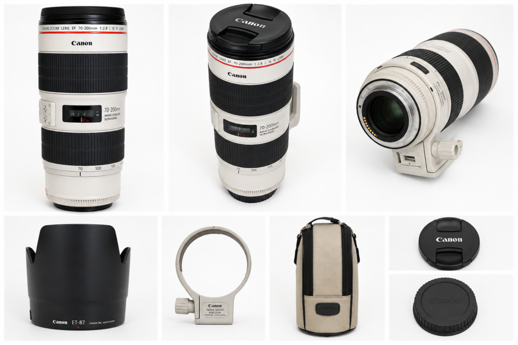 Canon EF 70-200mm f/2.8L IS III USM + Accesorios – Como nuevo